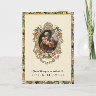 Catholic Religious St. Joseph Feast Prayer Card