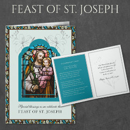 Catholic Religious St. Joseph Feast Prayer Card