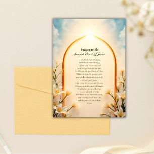 Catholic Sacred Heart of Jesus Prayer Card