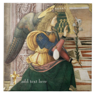 Catholic Saint Archangel Gabriel Add Verse Tile