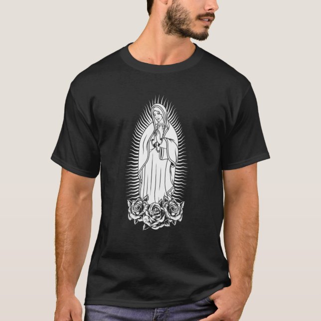 Catholic Saint Christian Virgin Mary Our Lady Of G T-Shirt (Front)