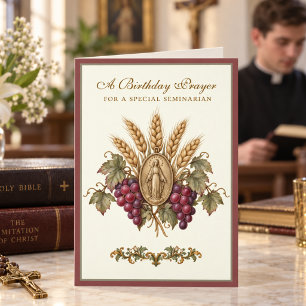 Catholic Seminarian Marian Prayer Scripture Card