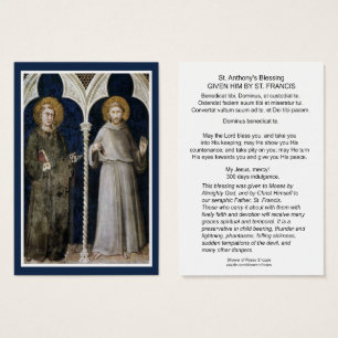 Catholic St. Anthony St. Francis Blessing Prayer