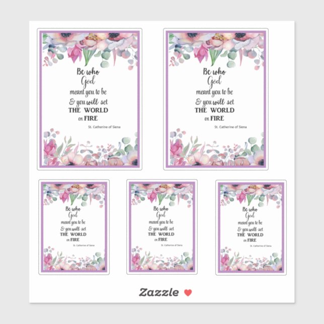 Catholic St. Catherine of Siena Famous Quote (Sheet)