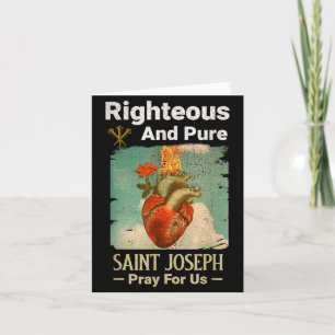 Catholic St. Joseph, Patron Saint Of Fathers, Pray Card
