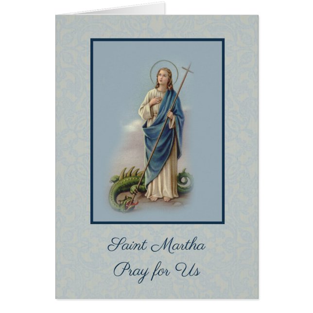 Catholic St. Martha Traditional Prayer (Front)