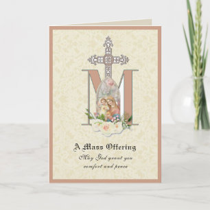 Catholic Sympathy Mass Offering Virgin Mary Card