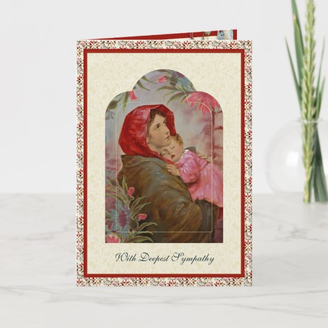 Catholic Sympathy Virgin Mary Jesus Scripture Card (Front)