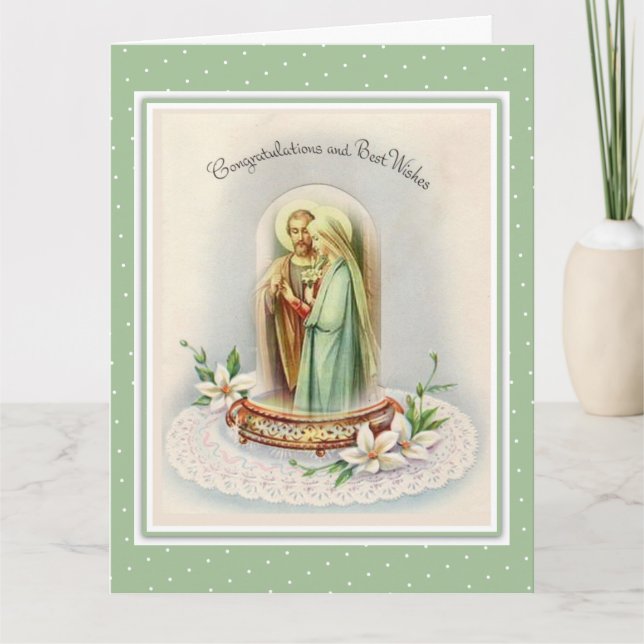 Catholic Thank You for Wedding Gift Card (Front)