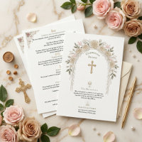 Catholic Traditional Wedding Details Cross