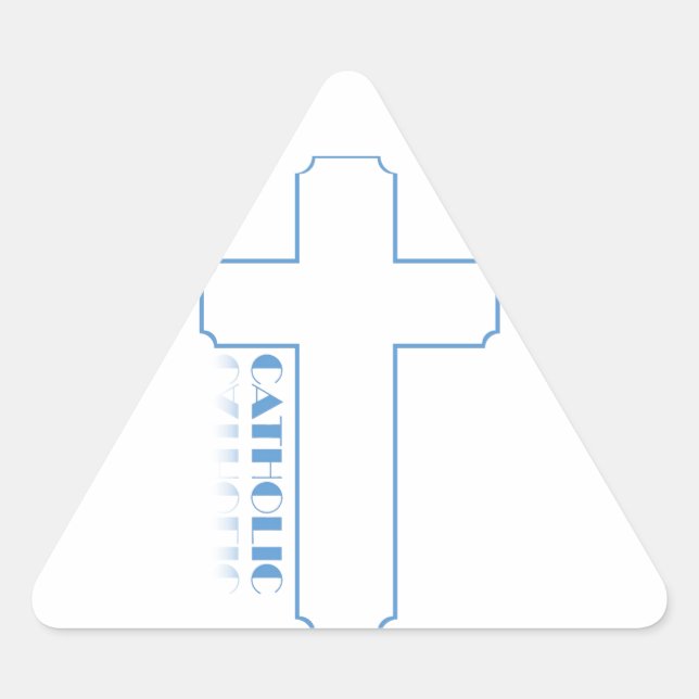 Catholic Triangle Sticker (Front)