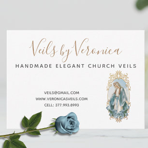 Catholic Virgin Mary Religious Christian Business Card