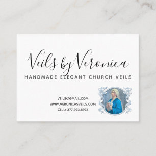 Catholic Virgin Mary Religious Christian Business Card
