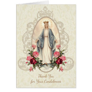 Catholic Virgin Mary Thank You Funeral Prayer