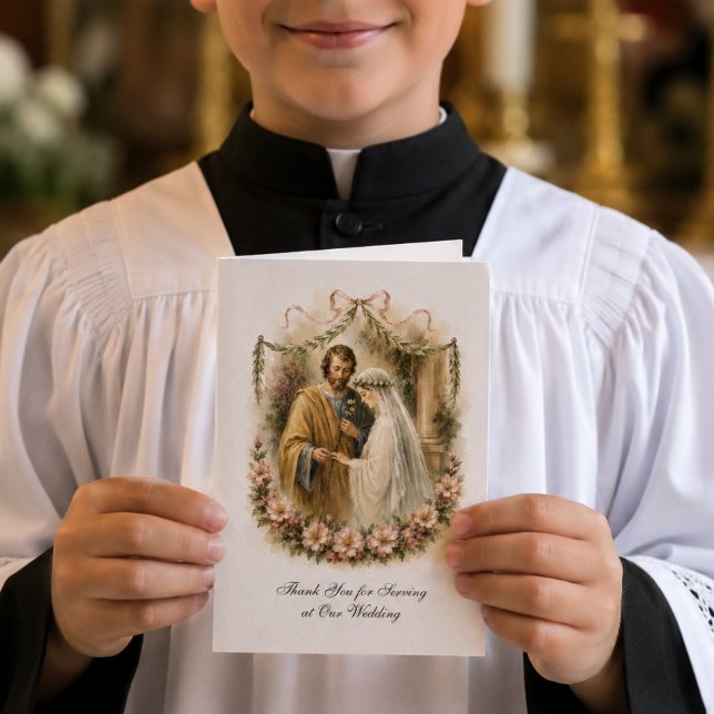 Catholic Wedding Altar Server Appreciation Card (Creator Uploaded)