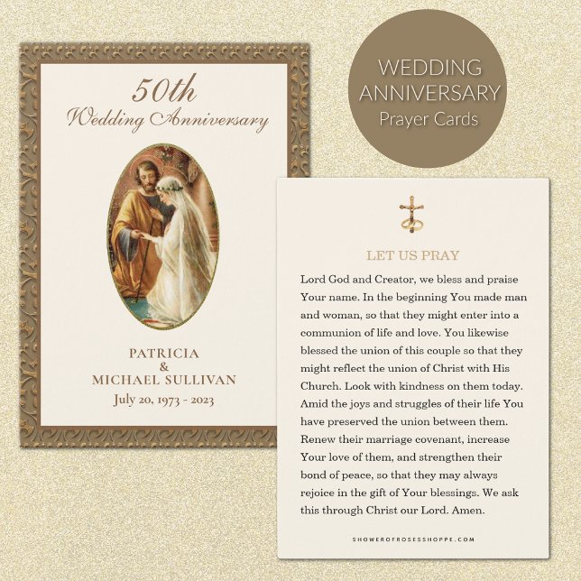 Catholic Wedding Anniversary Prayer Card (Creator Uploaded)