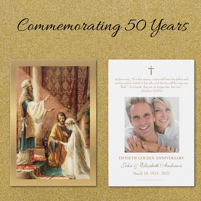Catholic Wedding Anniversary Prayer Holy Card (Creator Uploaded)