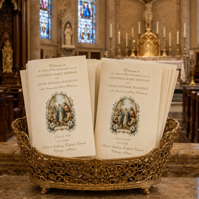 Catholic Wedding at Cana Nuptial Mass Program (Creator Uploaded)