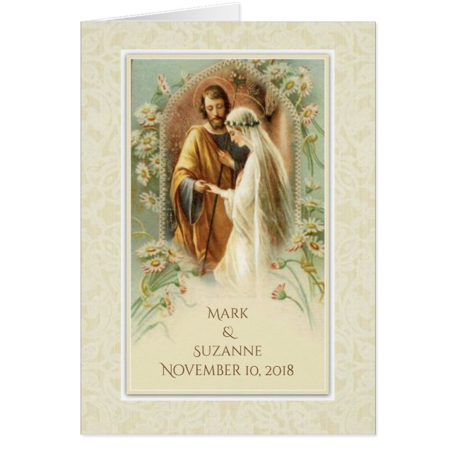Catholic  Wedding Blessed Virgin Mary Joseph (Front)