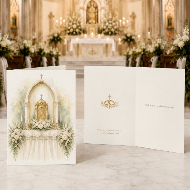 Catholic Wedding Blessings Greeting Card (Creator Uploaded)