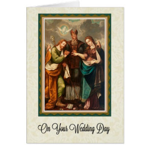 Catholic Wedding Card w/scripture verse
