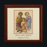 Catholic Wedding Favour Holy Family Elegant Gift Box<br><div class="desc">This is a beautiful traditional Catholic image of the Holy Family,  Jesus,  the Blessed Virgin Mary,  & St. Joseph.  All texts and fonts may be modified.</div>