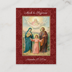 Catholic Wedding Favour Holy Family Holy Card