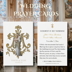 Catholic Wedding Holy Card Traditional