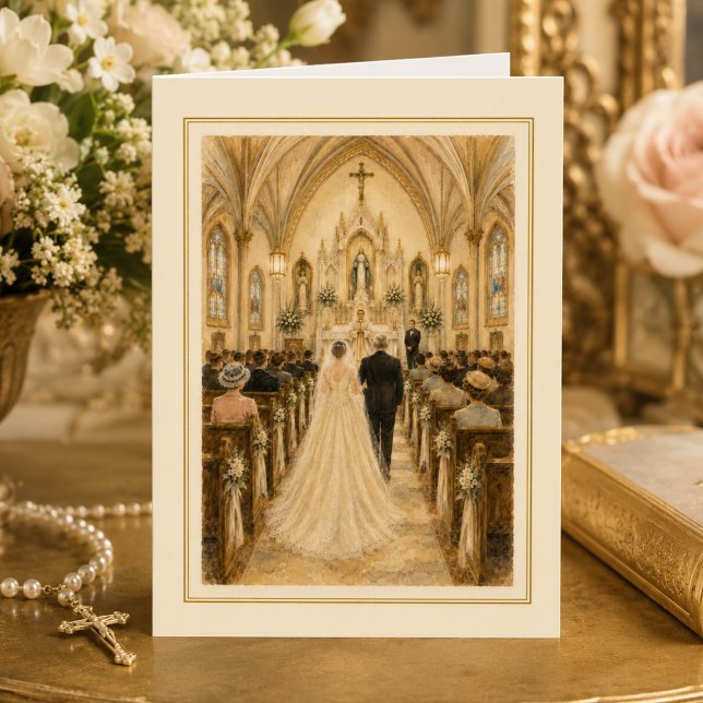 Catholic Wedding Mass Congratulations Card (Creator Uploaded)