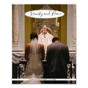 Catholic Wedding Mass Photo Template 8 x 10 Print