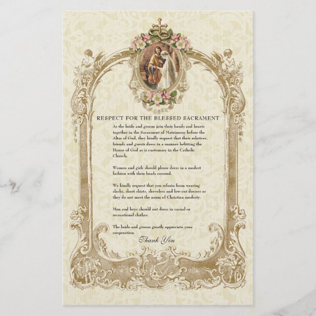 Catholic Wedding Modest Church Attire for Guests  (Front)