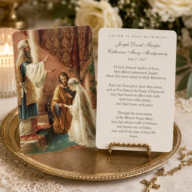 Catholic Wedding Prayer Card Betrothal  (Creator Uploaded)