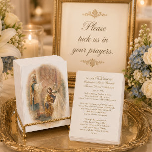 Catholic Wedding Prayer Card Betrothal 