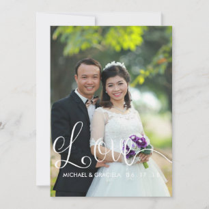 Catholic Wedding Prayer Card   Love Script Overlay