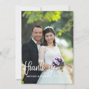 Catholic Wedding Prayer Card Thank You Overlay