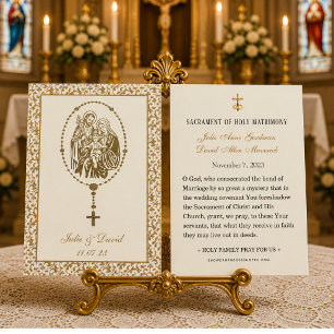 Catholic Wedding Prayer Holy Family