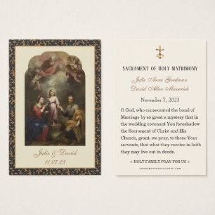 Catholic Wedding Prayer Holy Family