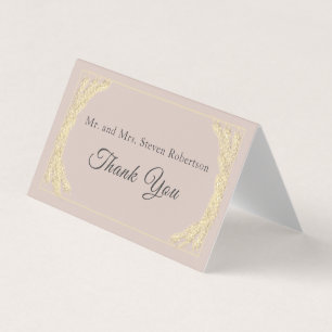 Catholic Winter Wedding Thank You Card