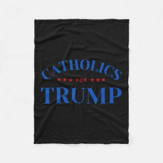 Catholics For Trump Usa Election  Fleece Blanket