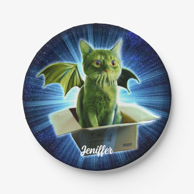 Cathulhu                                           paper plate (Front)