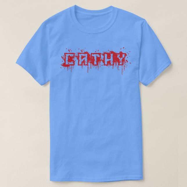 Cathy  First Name Halloween Costume Personalized 1 T-Shirt (Design Front)