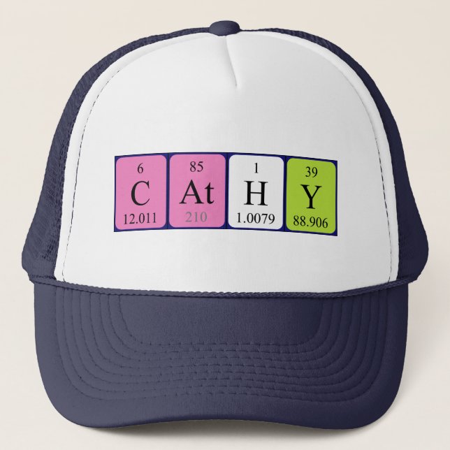 Cathy periodic table name hat (Front)