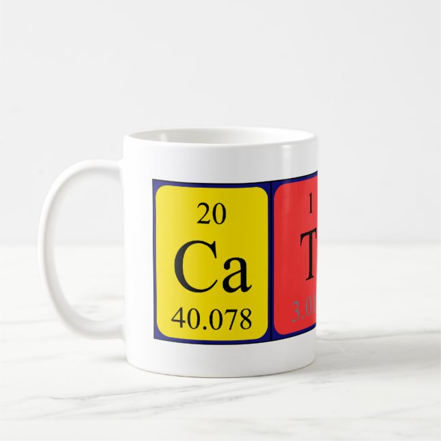 Cathy periodic table name mug (Left)
