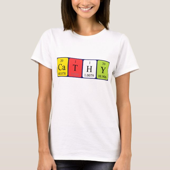 Cathy periodic table name shirt (Front)