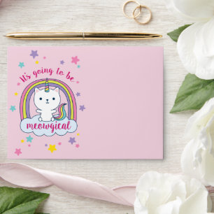 Caticorn Envelope Pink