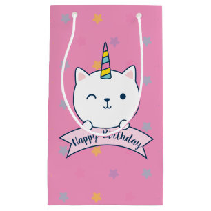 Caticorn Gift Bag Pink