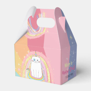 Caticorn Meow-Gical Birthday Gift Favor Box