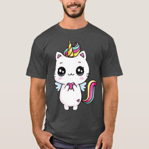 Caticorn Meowgical Rainbow T-shirt Cat Kittycorn