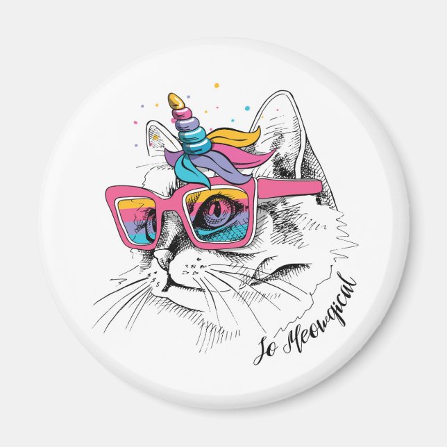 Caticorn | So Meowgical Magnet (Front)