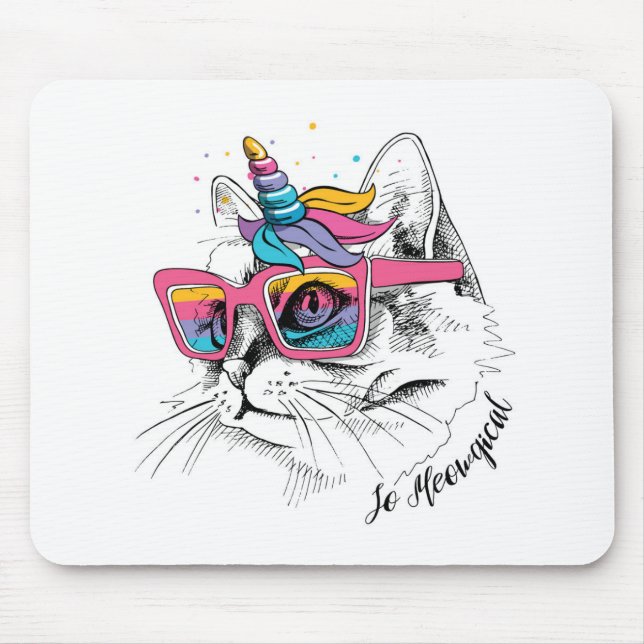 Caticorn | So Meowgical Mouse Pad (Front)